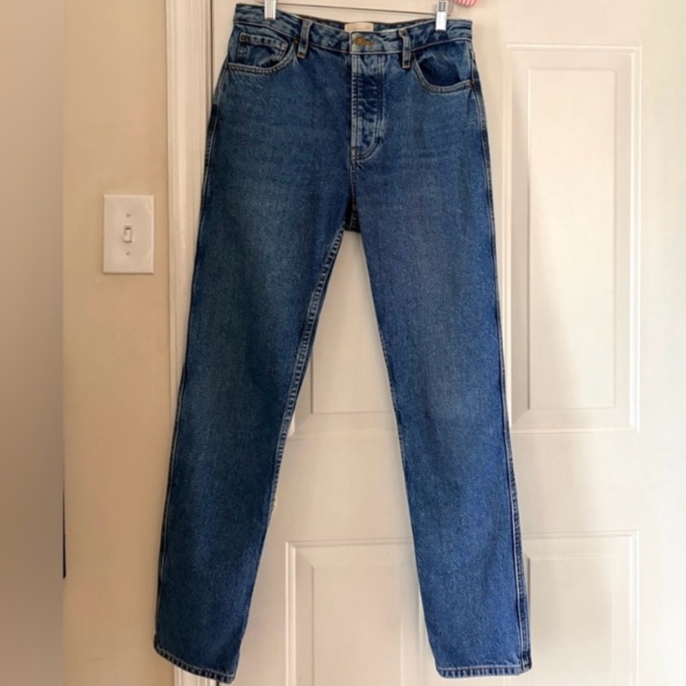Sezane Denim Straight Leg Jeans